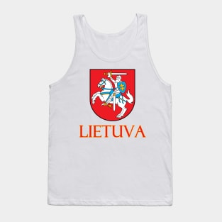 Lithuania - Coat of Arms Design (Lithuanian Text) Tank Top